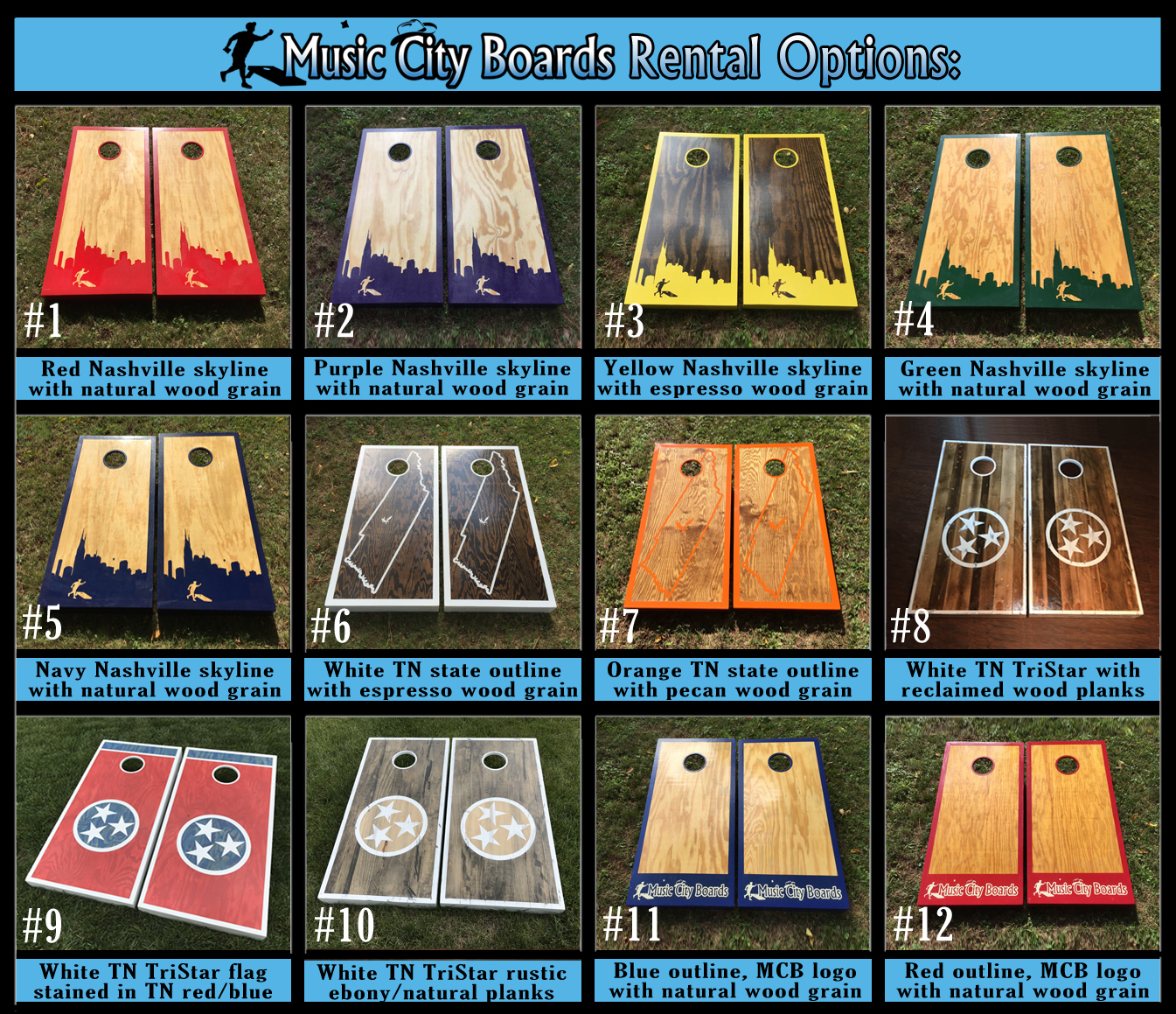 Rent Cornhole Boards